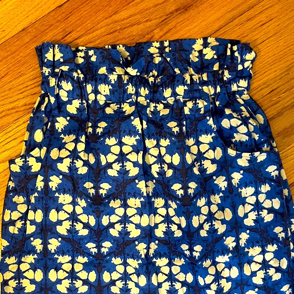 Porridge Anthropology Batik Paper Bag Midi Skirt Petite Small - Picture 3 of 10